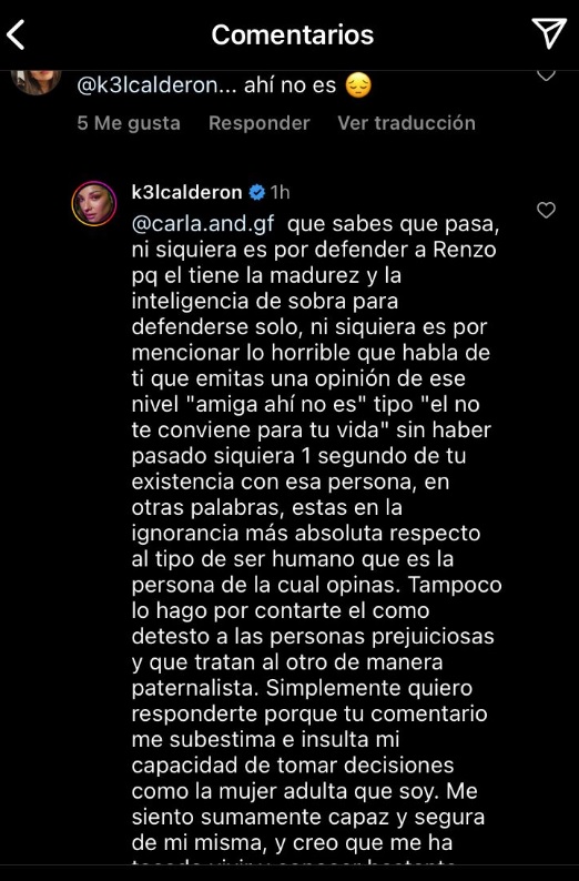 Mensaje Kel Calderón