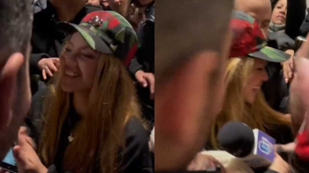 ¡En una marea de gente!: Shakira salió de su casa y agradeció a sus fans en su cumpleaños