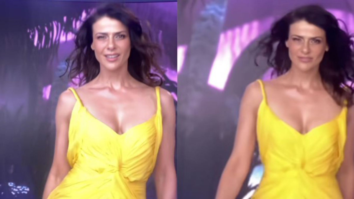 Tonka Tomicic recicló un vestido del 2008 para grabaciones de la Gala de Viña