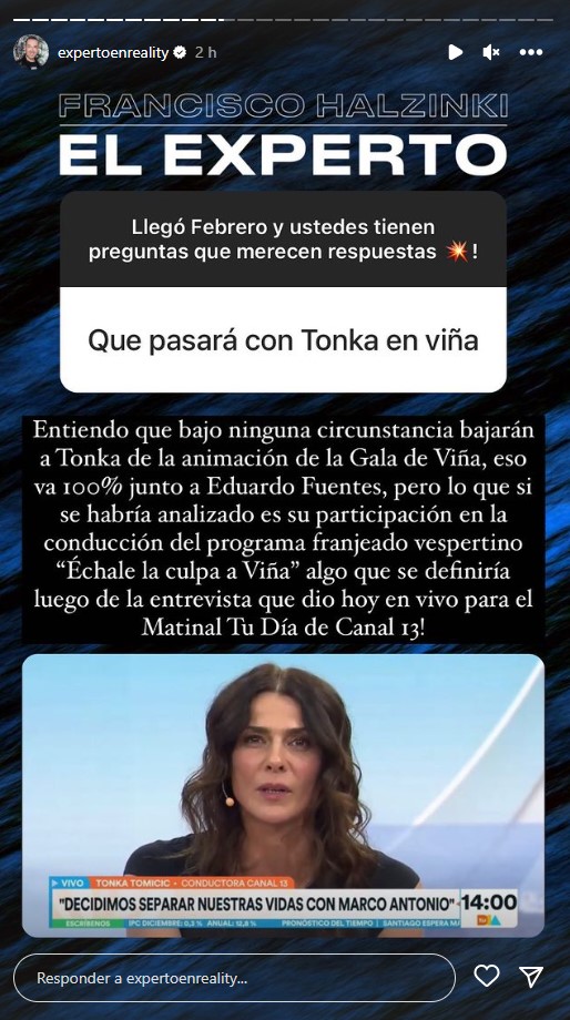 Tonka Tomicic Gala Viña