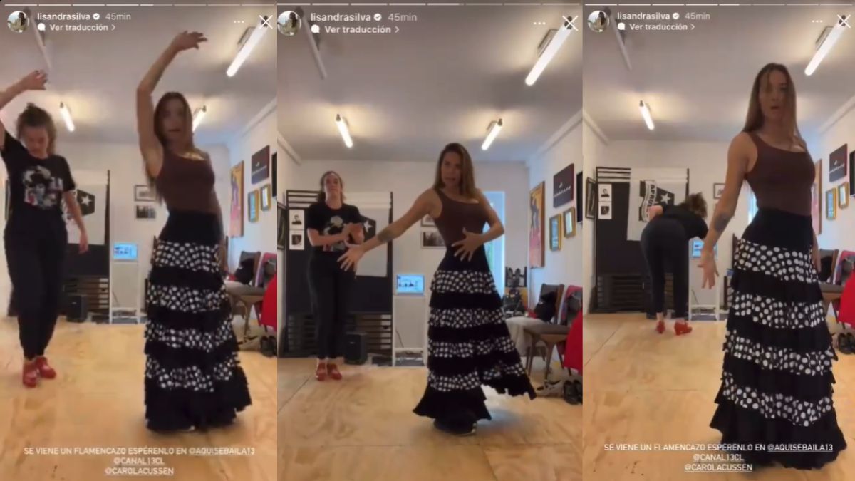 "Se viene un flamencazo": Así ensaya Lisandra Silva para Aquí se Baila