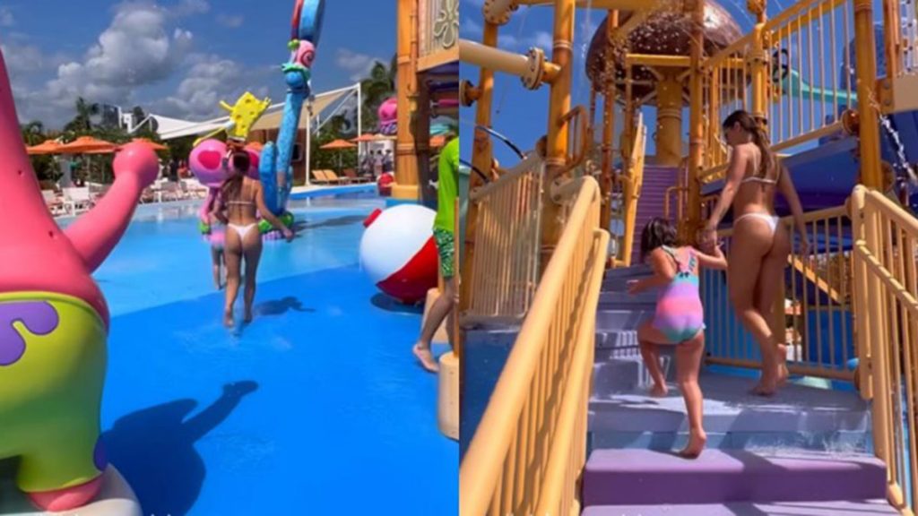 Gala Caldirola En Parque Acuático