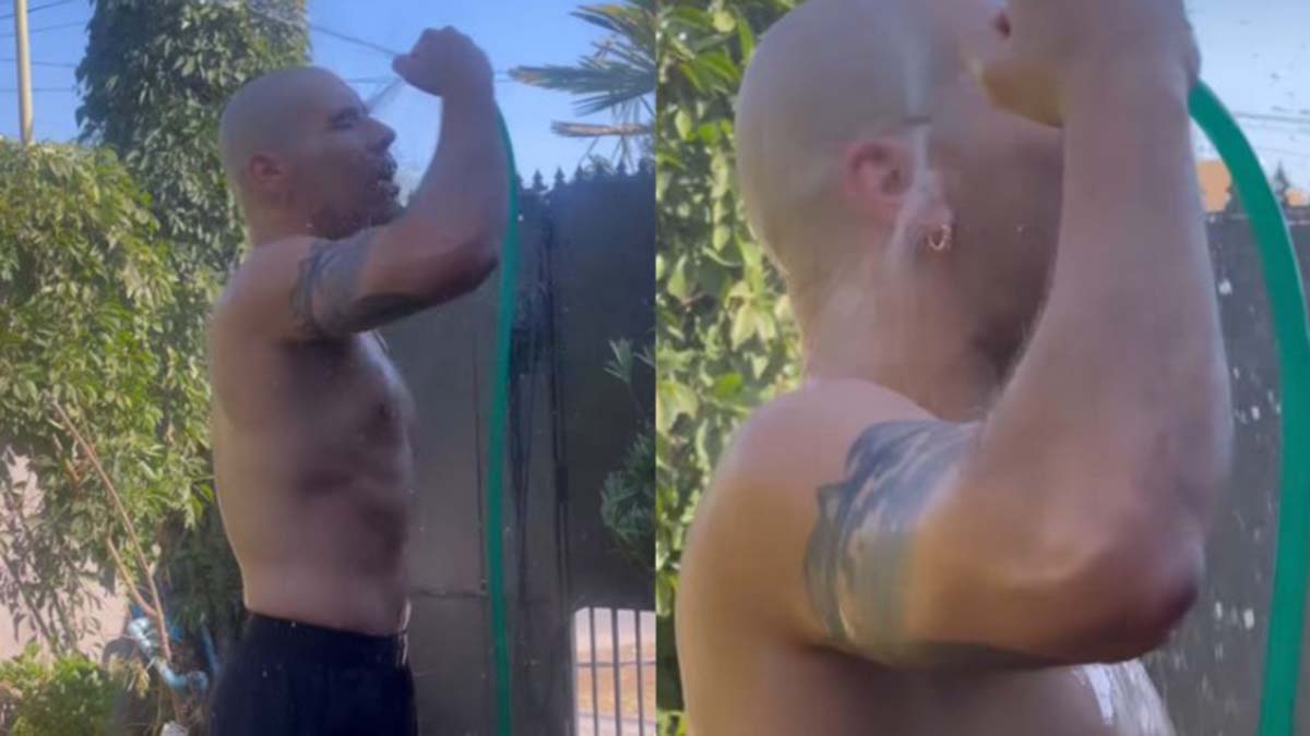 "Cuando no funcionó el canje": Raúl Peralta recibe críticas al publicar sensual video con una manguera