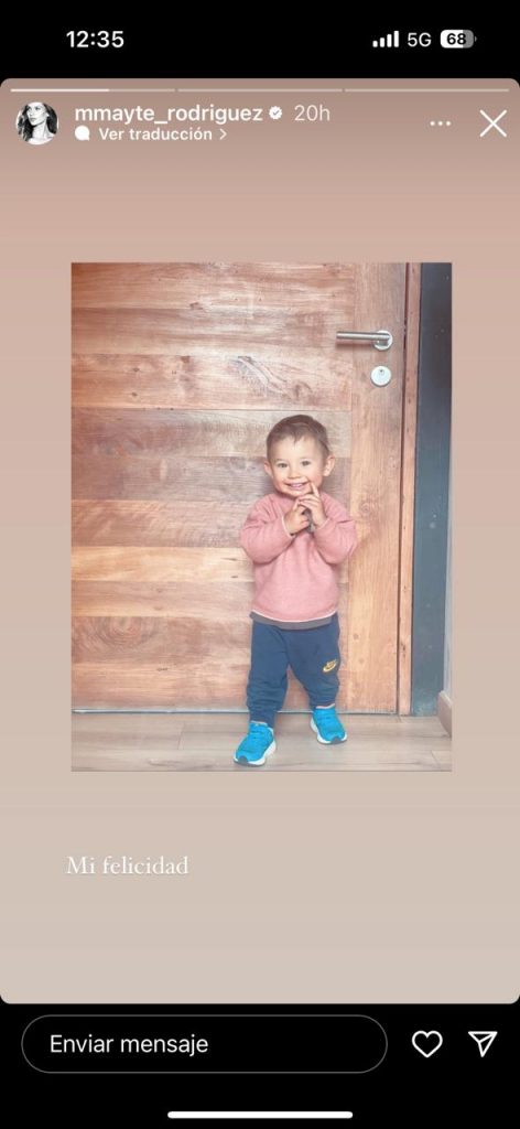 Galo, el hijo de Mayte Rodríguez