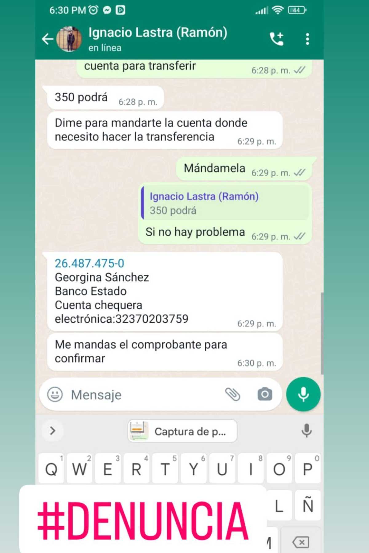 Ignacio Lastra Denuncia  