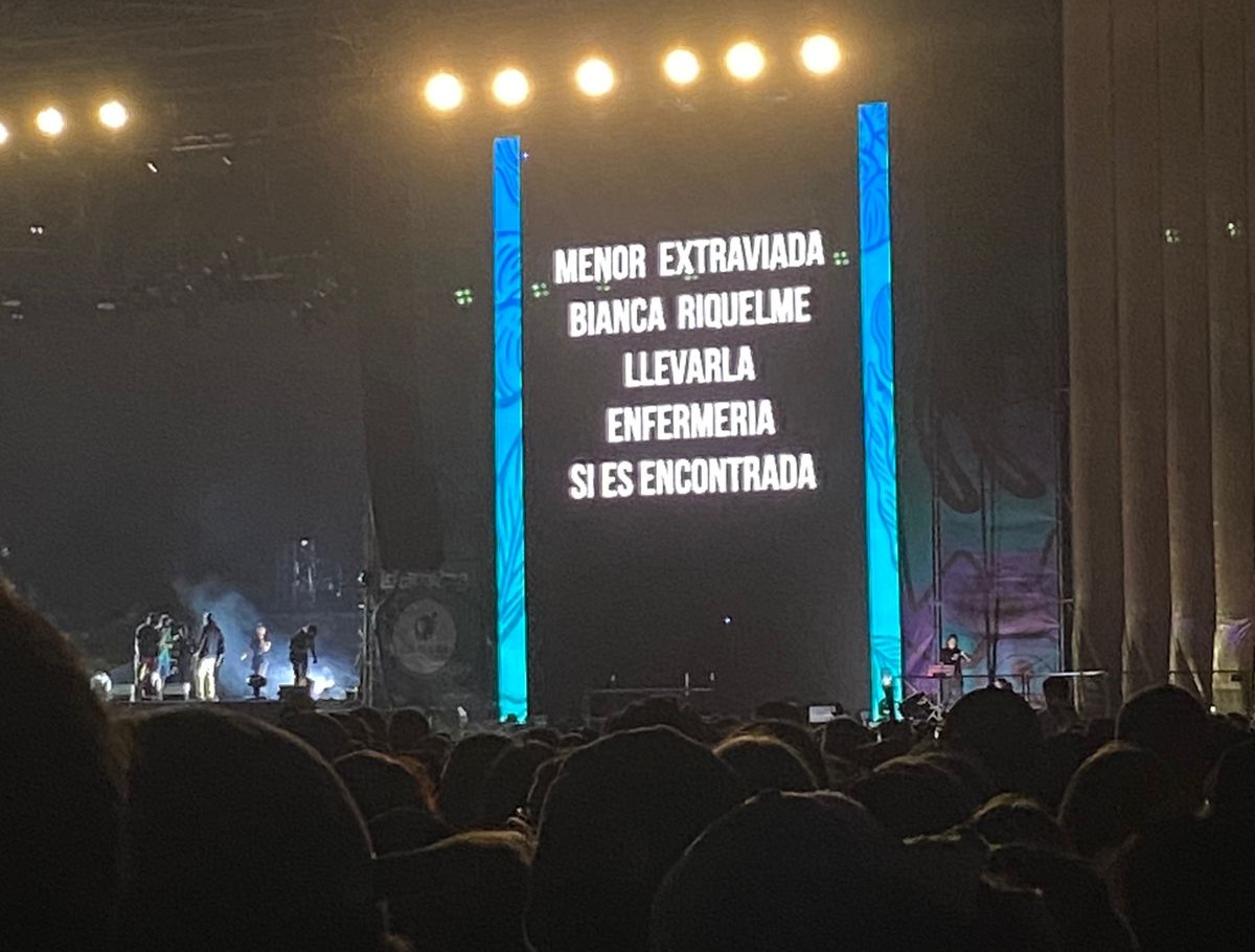 Menor extraviado en el Lollapalooza Chile 2023