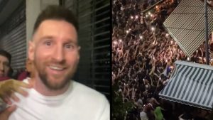 ¡Una locura! Lionel Messi desató el caos luego de salir a comer en Buenos Aires