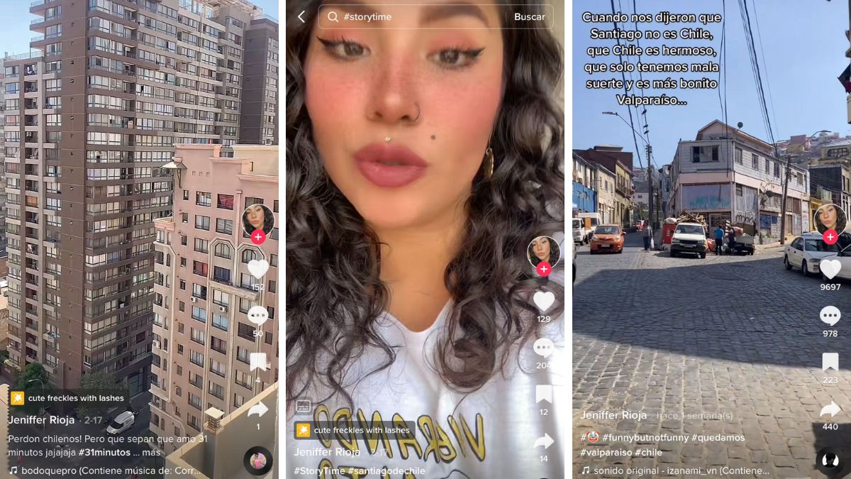 “¿Dónde está la comida de Chile?”: Tiktoker mexicana se vuelve viral por criticar Santiago y Valparaíso