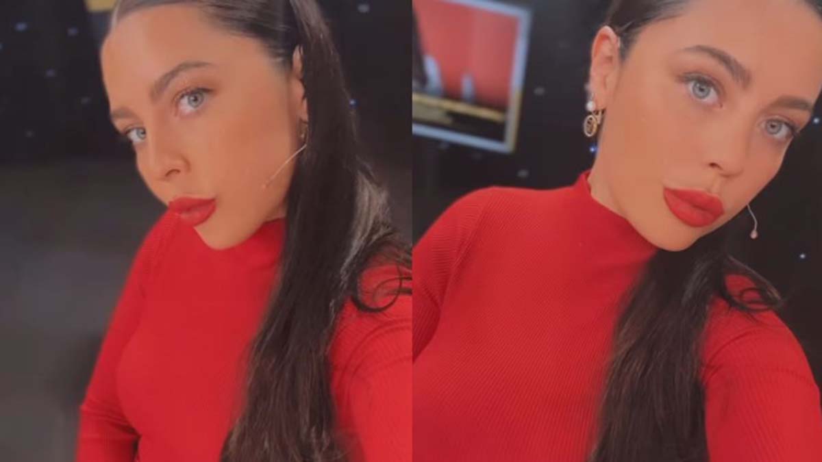 Daniela Aránguiz elevó la temperatura en sus redes con un look total red