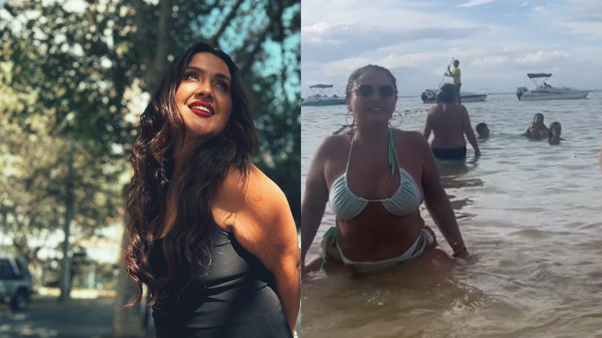 "El bikini te traicionó": Pamela Leiva hizo el challenge de Shakira en TikTok pero algo pasó al final