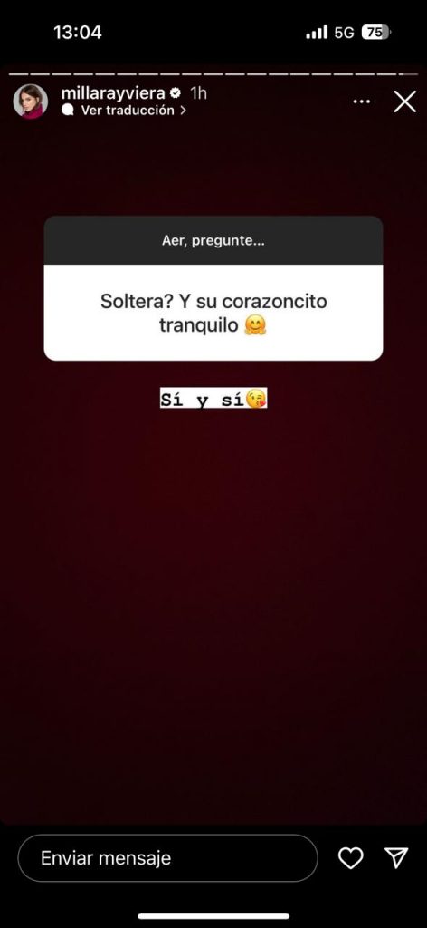 Millaray Viera sobre su situación sentimental