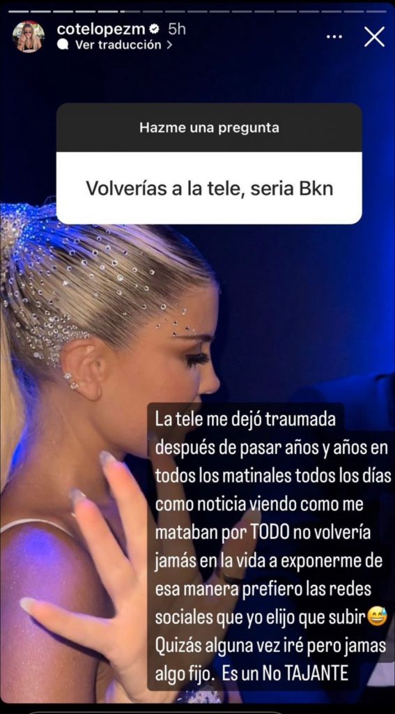 Coté López sobre volver a la televisión