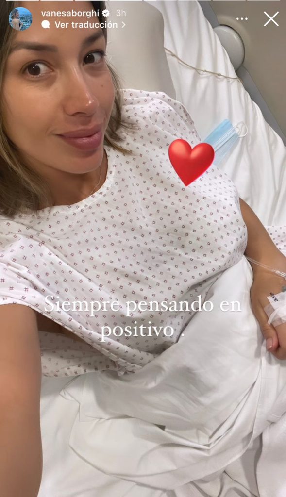 Vanesa Borghi en el hospital