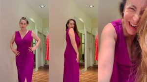 "Me río de mí": Paty López sufre fuerte caída mientras se probaba ropa