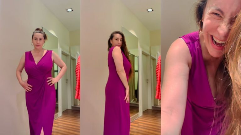 "Me río de mí": Paty López sufre fuerte caída mientras se probaba ropa
