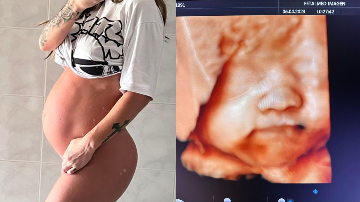 "Mide 39 cm y pesa 1 kilo y medio": Vale Roth en la recta final de su embarazo