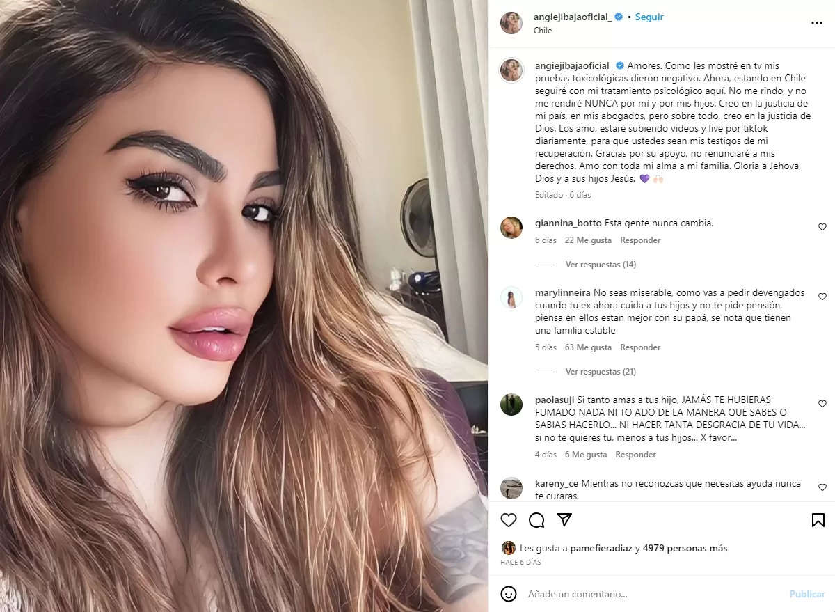 Angie Jibaja Internada