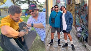 Trekking y música en vivo: Gino Costa y su pareja disfrutaron de una especial escapada romántica en el sur del país