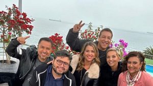 Un crossover: Así fue el encuentro de dos rostros de televisión al otro lado de la cordillera