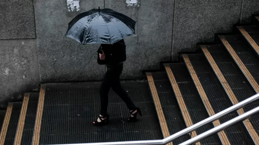 Lluvia en Santiago