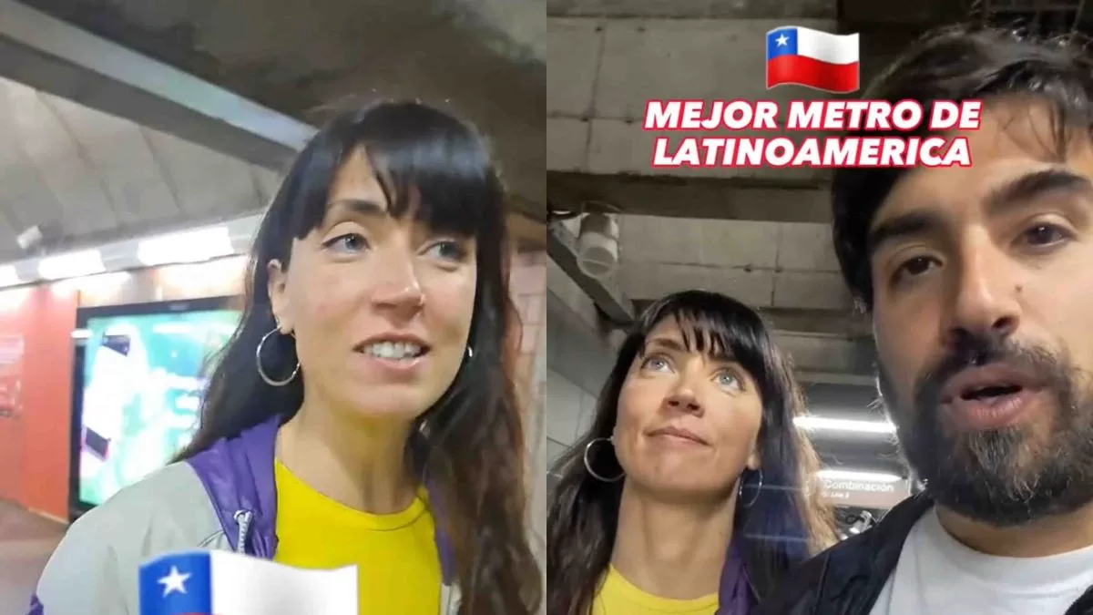 "Es súper moderno": Turistas argentinos se vuelven viral al mostrar su reacción al conocer el Metro de Santiago