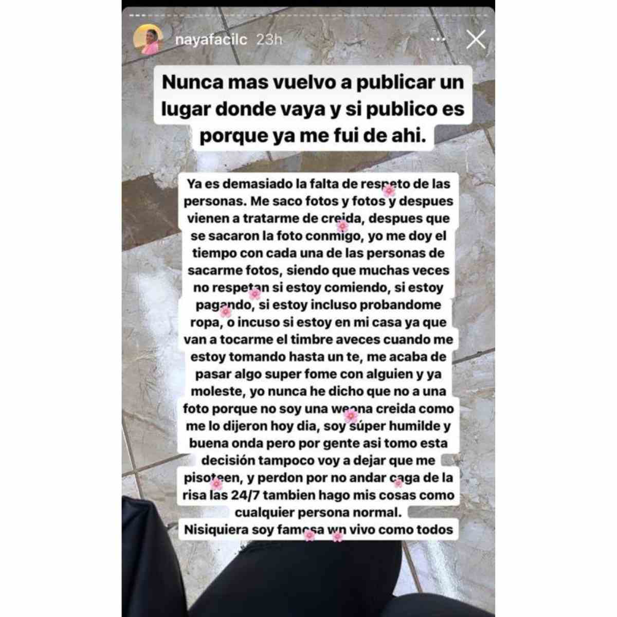 Créditos: @nayafacilc