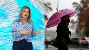 Lluvia en Santiago: Michelle Adam se la jugó y aclaró cuándo hay que volver a sacar los paraguas en la capital