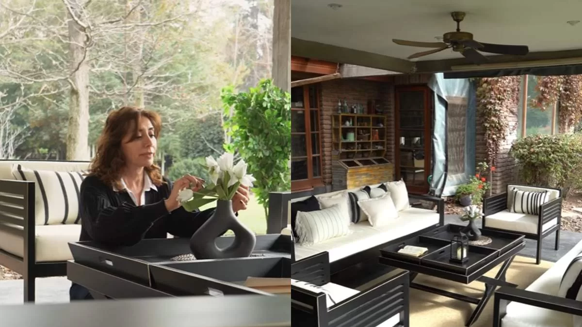 ¡Casi una mansión! Esta es la increíble terraza remodelada de Carmen Gloria Arroyo