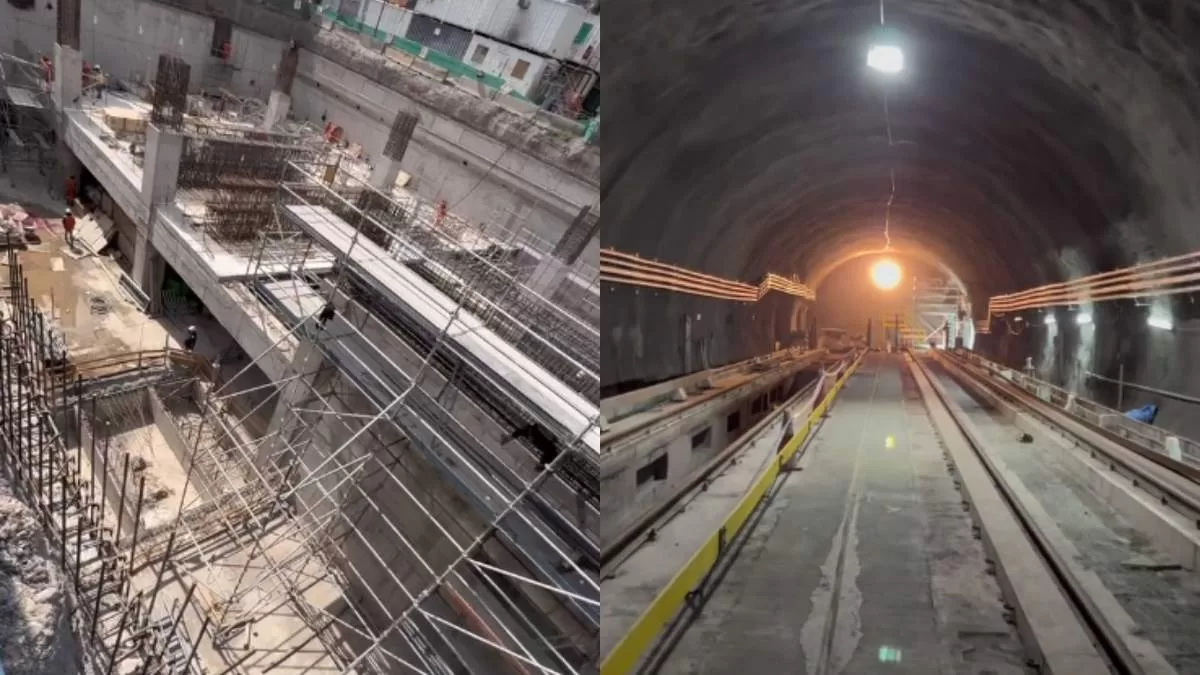 Tiktoker muestra cómo se construyen las nuevas estaciones en el Metro de Santiago