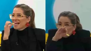 "Me pegué el medio…": Monserrat Álvarez y su inesperado chascarro que dejó en shock a sus compañeros