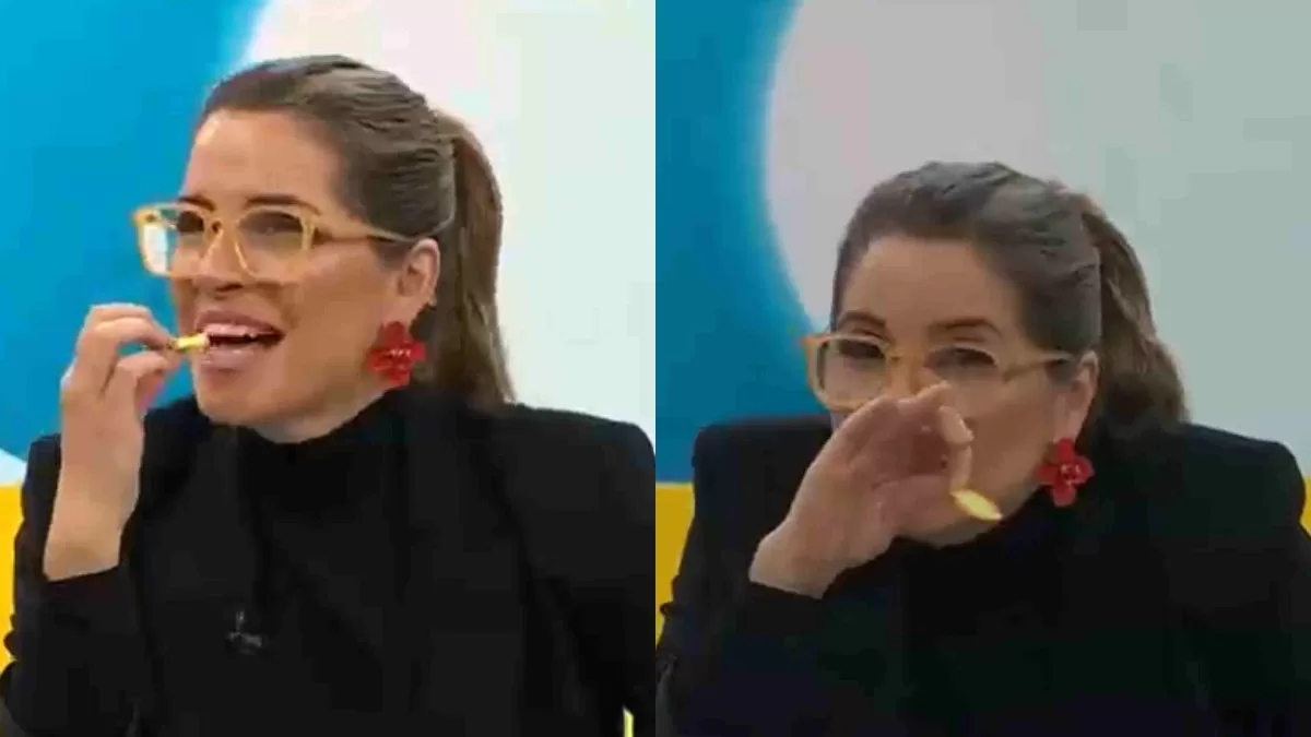 "Me pegué el medio…": Monserrat Álvarez y su inesperado chascarro que dejó en shock a sus compañeros