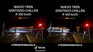 Tren Santiago - Chillán: Video en TikTok muestra la increíble velocidad en que viajarán los nuevos trenes