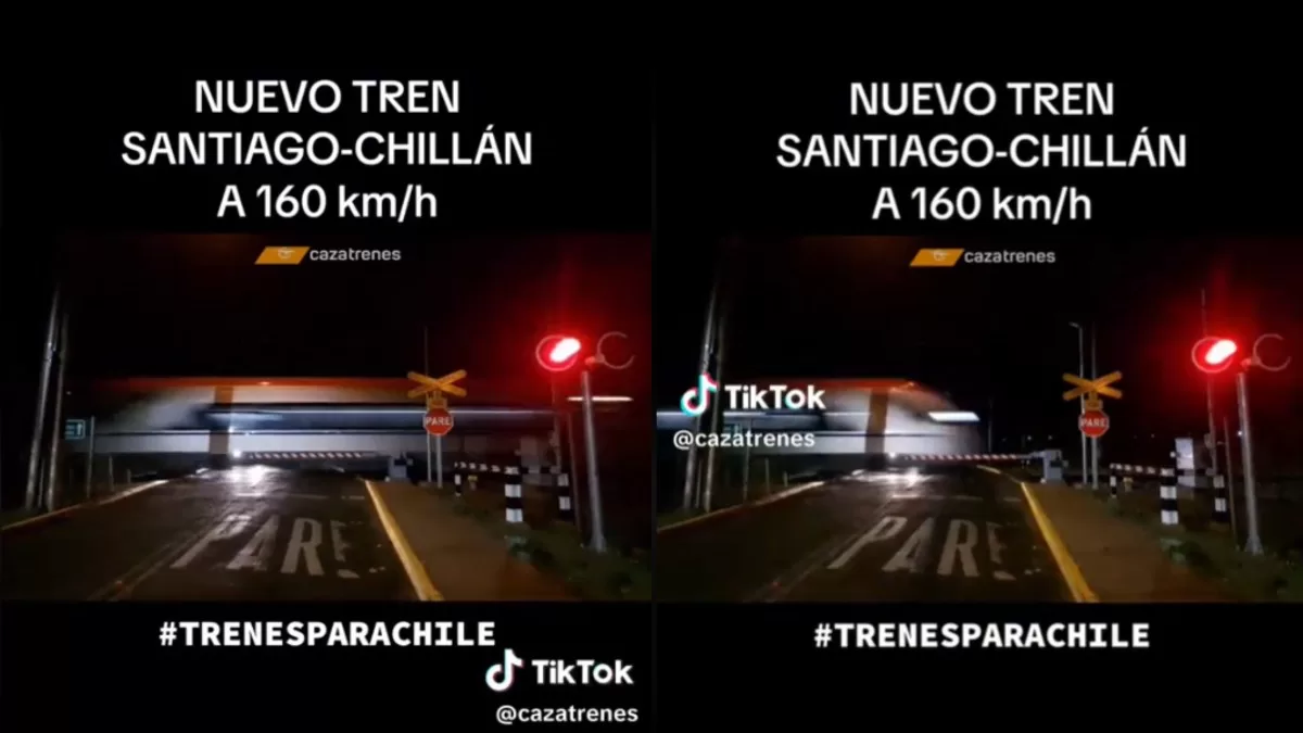 Tren Santiago - Chillán: Video en TikTok muestra la increíble velocidad en que viajarán los nuevos trenes