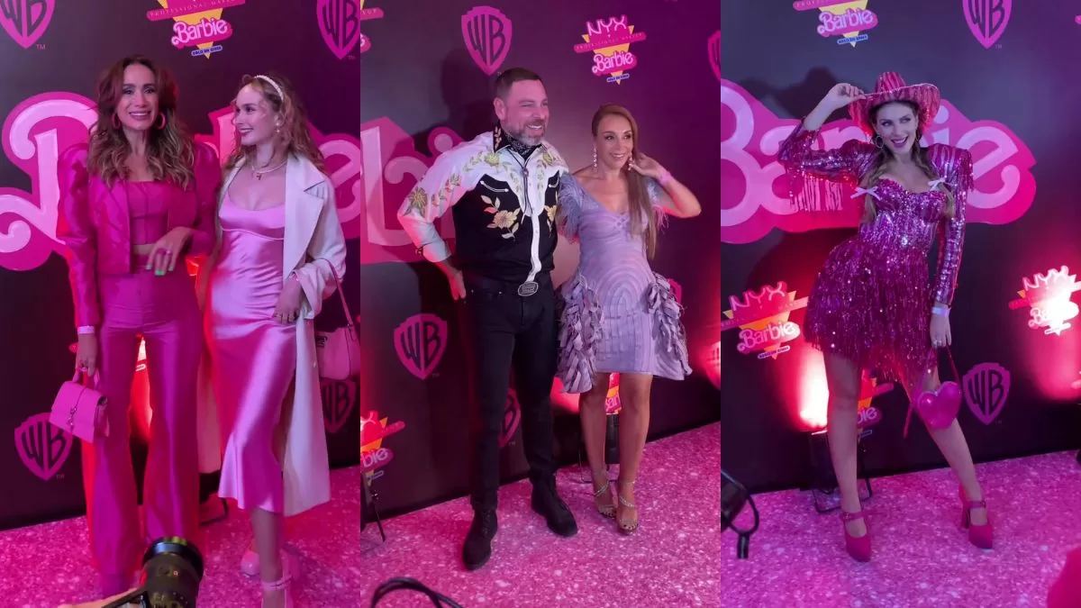 ¡Con looks bien extravagantes! Así fue la alfombra roja de la película de Barbie en Chile