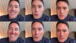 No lo podía creer: así fue la emotiva reacción de Pancho Saavedra al particular efecto de TikTok que lo mostró más joven