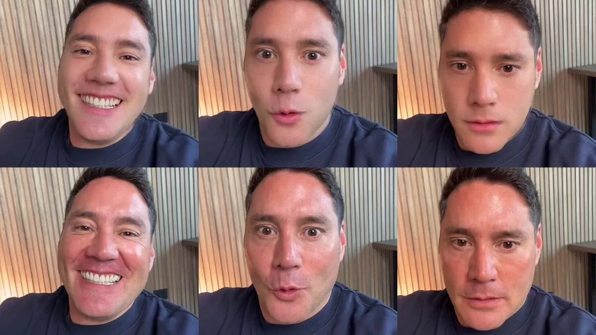 No lo podía creer: así fue la emotiva reacción de Pancho Saavedra al particular efecto de TikTok que lo mostró más joven