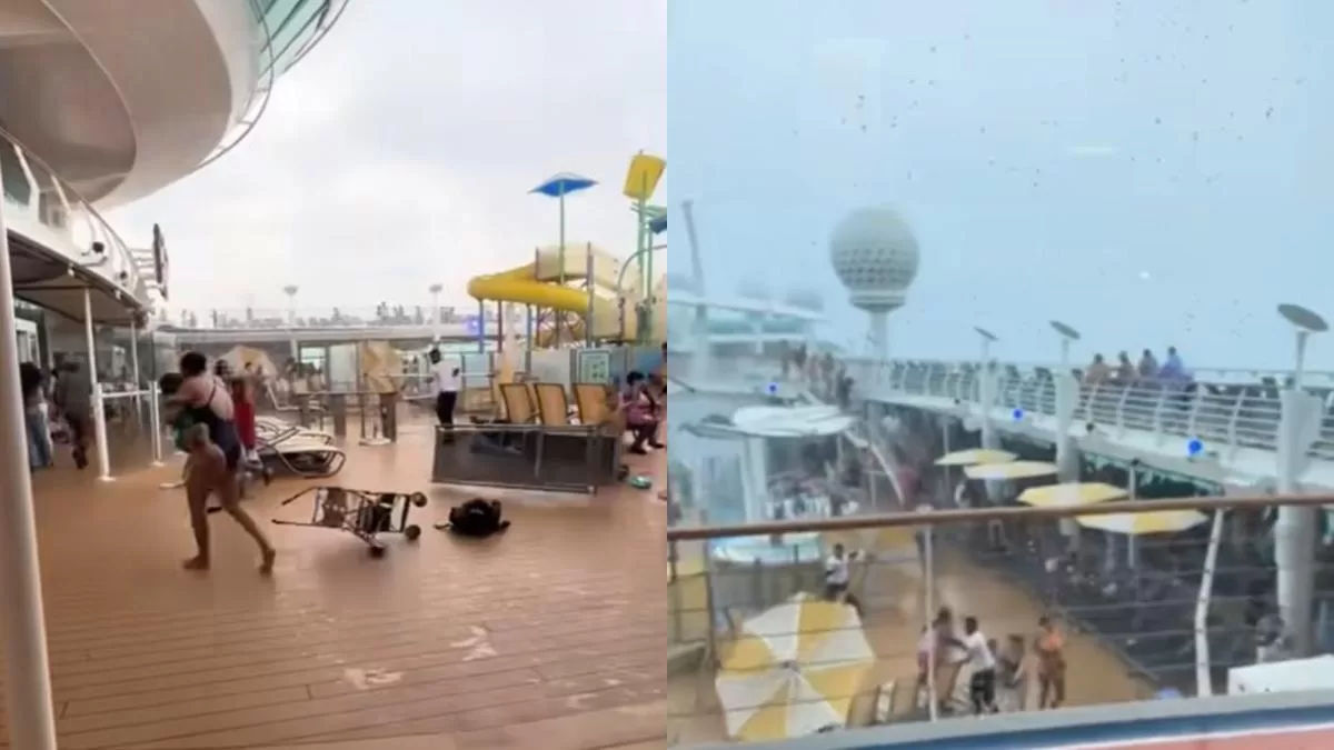 La terrorífica tormenta registrada en un crucero: los pasajeros sufrieron las consecuencias