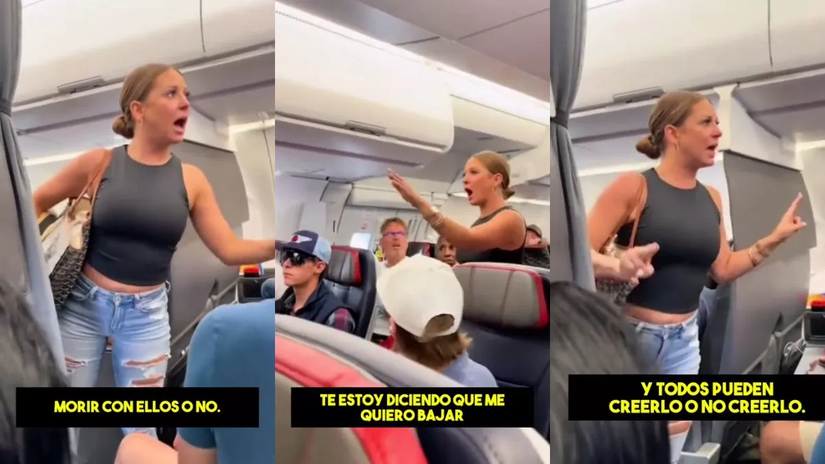 Mujer sufre crisis antes del despegue de un avión y se hace viral en TikTok: Gritó a todos "no quiero morir"