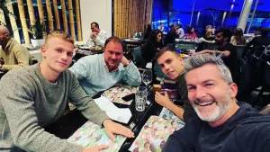 "Despedida de...": Cristián Sánchez sufrió un particular percance previo al viaje del hijo de Diana Bolocco