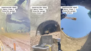 Metro de Santiago: muestran imágenes inéditas en TikTok de los avances de la futura Línea 7