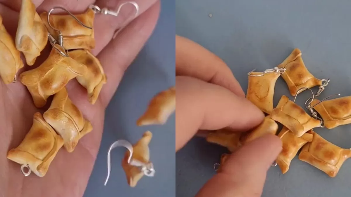 "¿Son de pino con ají o sin ají?": Emprendedora causa furor en TikTok al vender aritos con diseño de empanadas