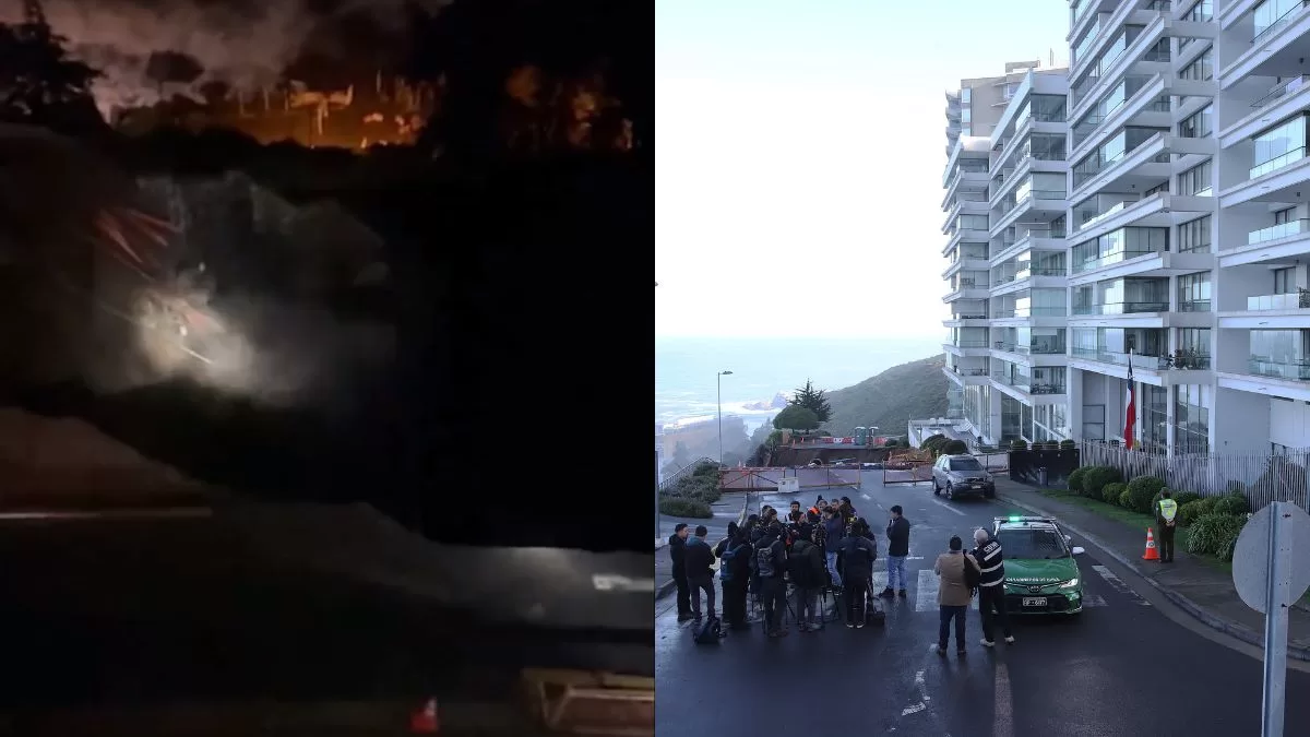 Nuevo socavón cerca del edificio Miramar en Reñaca: Video muestra el impactante deslizamiento de tierra