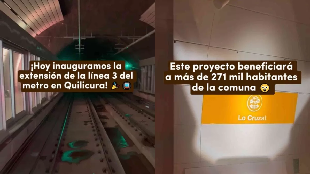 VIDEO: Así lucen por dentro las nuevas estaciones de la Línea 3 del Metro de Santiago