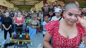 "Estuvo de pelos este video": Viral en TikTok muestra a tres mujeres que se raparon por ganar un Iphone pero todo salió mal