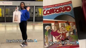 "No puedo esperar para traducirlo": Joven estadounidense registró su paso por los Panamericanos y se llevó hasta un Condorito de regalo