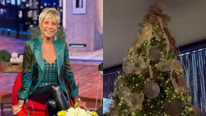 Se saltó Halloween y puso el árbol: Raquel Argandoña se adelantó y lució sus elegantes decoraciones navideñas
