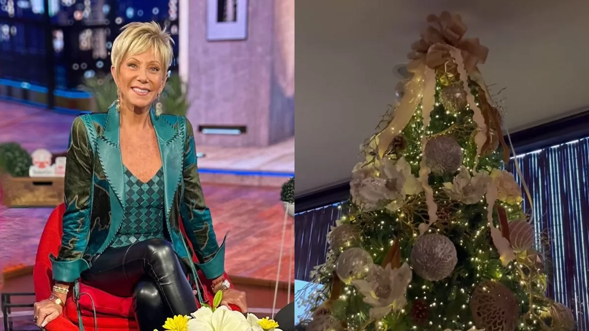 Se saltó Halloween y puso el árbol: Raquel Argandoña se adelantó y lució sus elegantes decoraciones navideñas