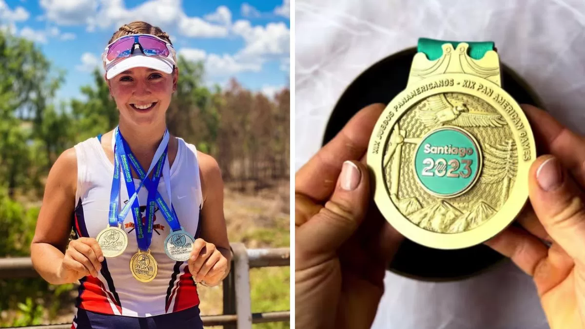 "Hermoso diseño...": Victoria Esther Hostetter sorprendió a sus seguidores tras mostrar las medallas que consiguió en los Juegos Panamericanos 2023