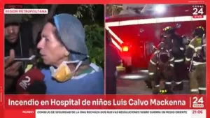 El dramático relato de trabajadora del Hospital Luis Calvo Mackenna tras feroz incendio en el recinto