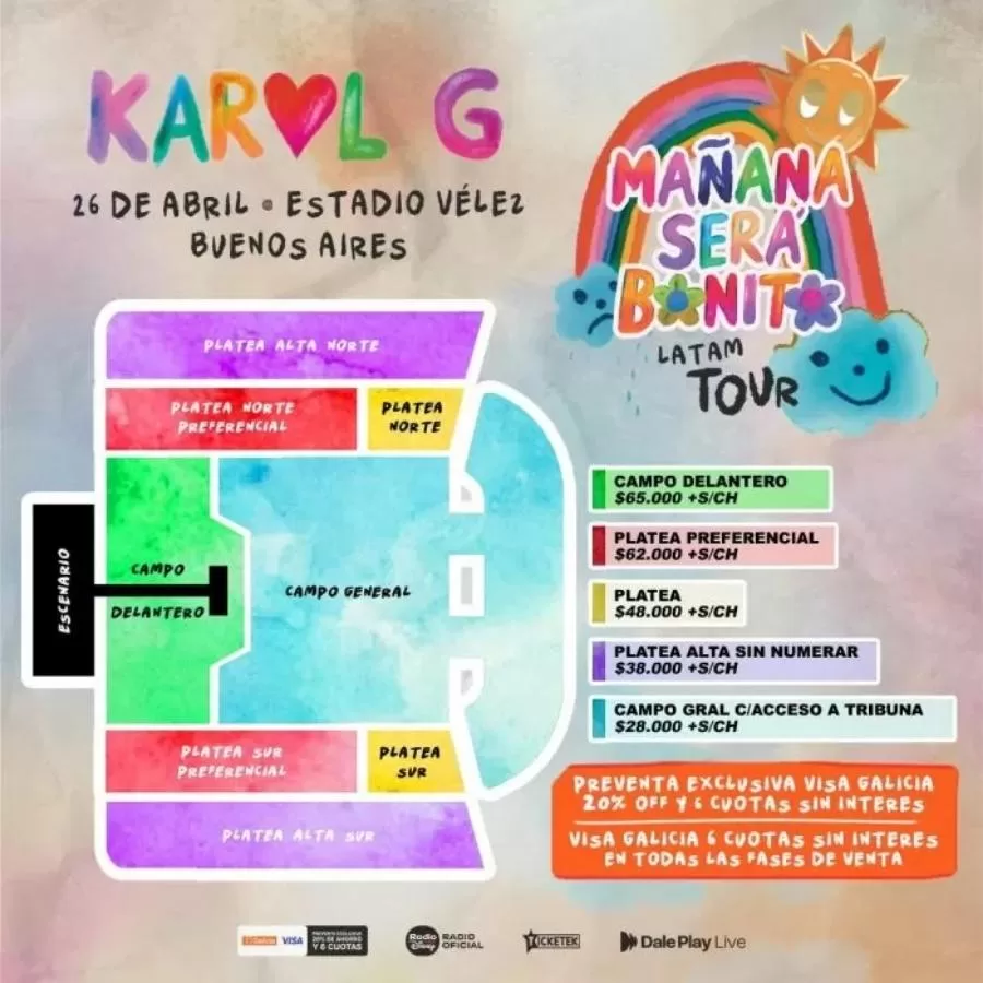 Karol G en Chile 2024 ¿Cuánto costarán las entradas para su concierto